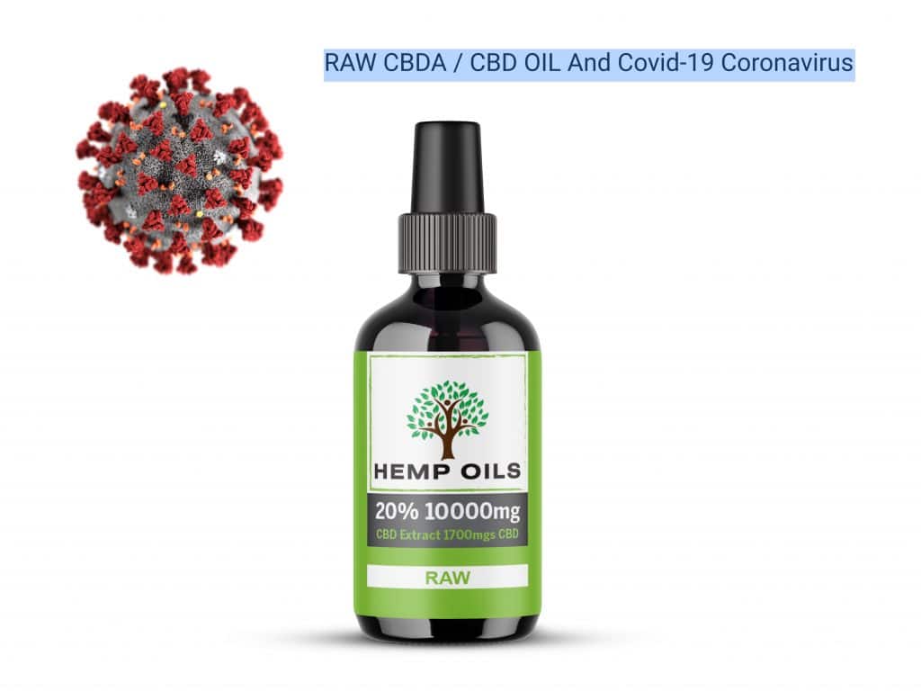 RAW CBDA _ CBD OIL And Covid-19 Coronavirus.